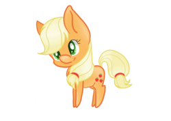 Size: 3508x2480 | Tagged: safe, artist:cutepencilcase, applejack, g4, female, hatless, high res, missing accessory, simple background, solo, transparent background