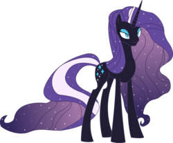 Size: 1959x1621 | Tagged: safe, artist:sketchmcreations, edit, idw, official comic, vector edit, nightmare rarity, rarity, g4, dark side, evil, female, inkscape, simple background, solo, sparkling, transparent background, vector