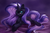 Size: 3000x2000 | Tagged: safe, artist:amishy, nightmare rarity, pony, unicorn, g4, blank flank, butt blush, female, high res, lying down, mare, missing cutie mark, prone, slit pupils, solo, spank mark, whip marks