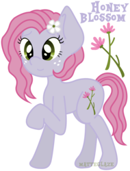 Size: 842x1109 | Tagged: safe, artist:matteglaze, oc, oc only, earth pony, pony, adoptable, cutie mark, female, flower, flower in hair, freckles, mare, simple background, solo, transparent background