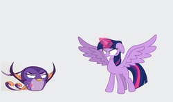 Size: 1163x687 | Tagged: safe, twilight sparkle, alicorn, bird, pony, g4, angry birds, angry birds stella, body swap, female, graveyard link, mare, princess gale, starling, twilight sparkle (alicorn), violet-backed starling