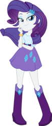 Size: 1500x3629 | Tagged: safe, artist:xebck, rarity, equestria girls, g4, my little pony equestria girls: friendship games, boots, clothes, female, looking at you, shoes, simple background, skirt, solo, transparent background, vector