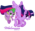 Size: 860x775 | Tagged: safe, artist:ctb-36, spike, twilight sparkle, alicorn, pony, g4, female, mare, simple background, spread wings, transparent background, twilight sparkle (alicorn)