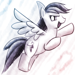 Size: 512x512 | Tagged: safe, artist:remyroez, rainbow dash, g4, female, monochrome, solo