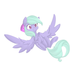 Size: 2002x1884 | Tagged: safe, artist:xsidera, flitter, pegasus, pony, g4, colored pupils, cute, female, flitterbetes, mare, on back, simple background, smiling, solo, spread wings, transparent background, wing fluff