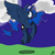 Size: 2000x2000 | Tagged: safe, artist:rainbowcrashrules12, princess luna, g4, female, flying, happy, high res, moon, solo