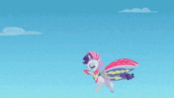 Size: 480x270 | Tagged: safe, screencap, rarity, g4, sonic rainboom (episode), animated, butterfly wings, dancity, female, graceful, spinning