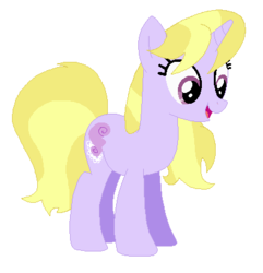 Size: 395x409 | Tagged: safe, artist:goatpaste, lavender lace, pony, equestria girls, g4, my little pony equestria girls: rainbow rocks, background human, equestria girls ponified, female, ponified, solo