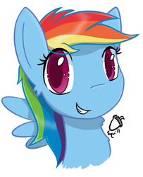 Size: 532x656 | Tagged: safe, artist:heylookasquirrel, rainbow dash, g4, cute, female, solo