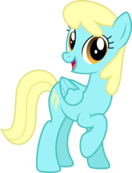 Size: 781x1023 | Tagged: safe, artist:greendwarf333, sassaflash, pegasus, pony, g4, female, folded wings, looking at you, mare, open mouth, raised hoof, simple background, smiling, solo, transparent background, wings