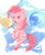 Size: 765x934 | Tagged: safe, artist:xshrxshrxshr, pinkie pie, g4, balloon, female, solo