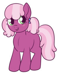 Size: 369x466 | Tagged: safe, artist:lulubell, cheerilee, g4, female, filly, pigtails, simple background, solo, transparent background, younger