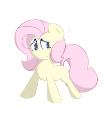 Size: 700x800 | Tagged: safe, artist:php106, fluttershy, g4, cute, female, heart, missing cutie mark, shyabetes, solo, wingless