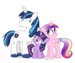 Size: 720x600 | Tagged: safe, artist:dm29, princess cadance, shining armor, twilight sparkle, g4, filly, filly twilight sparkle, simple background, suspicious face, transparent background, trio