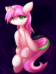 Size: 2700x3600 | Tagged: safe, artist:dshou, oc, oc only, oc:astral flow, pony, unicorn, chest fluff, colored pupils, female, high res, hoof on chest, looking at you, magic, magic circle, mare, solo