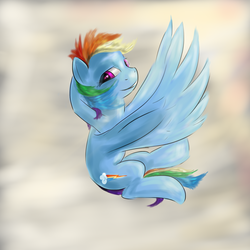 Size: 2112x2112 | Tagged: safe, artist:kwendynew, rainbow dash, g4, female, high res, looking at you, solo