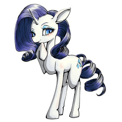 Size: 2000x2000 | Tagged: safe, artist:unousaya, rarity, g4, female, high res, solo