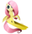 Size: 900x956 | Tagged: safe, artist:skyeypony, fluttershy, g4, :o, blushing, female, hair over one eye, long legs, looking at you, raised hoof, simple background, sitting, solo, transparent background