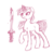 Size: 476x471 | Tagged: safe, artist:inlucidreverie, oc, oc only, pony, unicorn, magic, monochrome, sketch, solo, sword