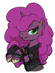 Size: 250x330 | Tagged: safe, artist:inlucidreverie, oc, oc only, oc:paintblood, fallout equestria, eyelashes, femboy, looking at you, male, solo, stallion