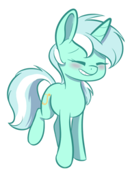 Size: 544x717 | Tagged: safe, artist:vividvulpine, lyra heartstrings, pony, unicorn, g4, blushing, eyes closed, female, simple background, smiling, solo, transparent background