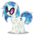 Size: 3376x3436 | Tagged: safe, artist:infinitewarlock, dj pon-3, vinyl scratch, g4, crystallized, female, high res, race swap, solo