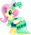 Size: 4764x5360 | Tagged: safe, artist:infinitewarlock, fluttershy, pegasus, pony, g4, absurd resolution, clothes, dress, female, gala dress, simple background, solo, transparent background, vector