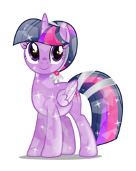 Size: 3154x3958 | Tagged: safe, artist:infinitewarlock, twilight sparkle, g4, crystal twilight, crystallized, female, high res, race swap, simple background, solo, transparent background, twilight sparkle (alicorn), vector