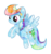 Size: 3471x3717 | Tagged: safe, artist:infinitewarlock, rainbow dash, g4, crystallized, female, high res, race swap, simple background, solo, transparent background, vector