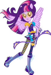 Size: 10141x14856 | Tagged: safe, artist:sugar-loop, sci-twi, twilight sparkle, human, equestria girls, g4, my little pony equestria girls: friendship games, absurd resolution, archery, arrow, bow (weapon), bow and arrow, box art, female, looking at you, ponied up, pony ears, simple background, solo, sporty style, transparent background, vector, wings