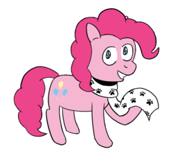 Size: 874x788 | Tagged: safe, artist:yadge, pinkie pie, g4, clothes, female, scarf, solo