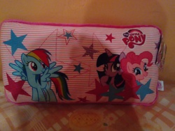 Size: 2560x1920 | Tagged: safe, pinkie pie, rainbow dash, twilight sparkle, g4, irl, photo, pillow