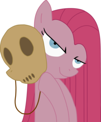 Size: 3200x3882 | Tagged: safe, artist:gt4tube, pinkie pie, g4, female, high res, mask, pinkamena diane pie, simple background, solo, transparent background, vector