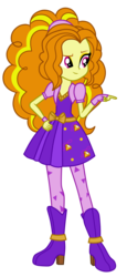 Size: 3400x7400 | Tagged: safe, artist:mixiepie, adagio dazzle, human, equestria girls, g4, absurd resolution, alternate universe, clothes, female, fingerless gloves, gloves, hand on hip, high heel boots, paint tool sai, pointing, raised eyebrow, role reversal, simple background, solo, transparent background