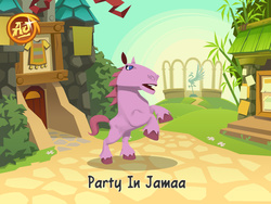 Size: 1024x768 | Tagged: safe, pinkie pie, g4, animal jam, open mouth, party in jamaa