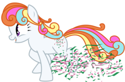 Size: 3040x2000 | Tagged: safe, artist:sunley, confetti (g1), earth pony, pony, g1, g4, confetti, female, g1 to g4, generation leap, high res, mare, simple background, solo, transparent background