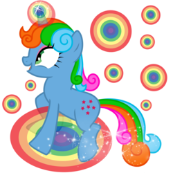 Size: 3000x3000 | Tagged: safe, artist:sunley, starflower, pony, unicorn, g1, g4, female, g1 to g4, generation leap, high res, mare, rainbow, simple background, solo, transparent background