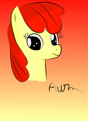 Size: 2042x2806 | Tagged: safe, artist:elusive, apple bloom, g4, female, firealpaca, high res, solo
