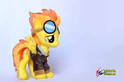 Size: 3456x2304 | Tagged: safe, artist:nekokevin, spitfire, g4, bomber jacket, high res, irl, photo, plushie, solo