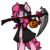 Size: 1024x1024 | Tagged: safe, artist:jadekettu, pinkie pie, g4, candy, clothes, costume, cute, female, grim reaper, halloween, holiday, jack-o-lantern, mouth hold, nightmare night, pumpkin, scythe, simple background, solo, transparent background