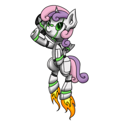 Size: 1024x1024 | Tagged: safe, artist:jadekettu, sweetie belle, pony, robot, robot pony, unicorn, g4, female, filly, fire, flying, foal, hooves, horn, simple background, solo, sweetie bot, transparent background