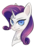 Size: 900x1148 | Tagged: safe, artist:akiiri, rarity, pony, unicorn, g4, bust, female, head, looking at you, mare, portrait, signature, simple background, smiling, solo, transparent background