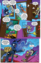 Size: 1362x2078 | Tagged: safe, idw, discord, pinkie pie, princess luna, rainbow dash, g4, spoiler:comic