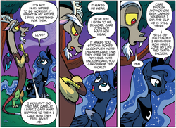 Size: 1293x941 | Tagged: safe, idw, discord, princess luna, g4, spoiler:comic