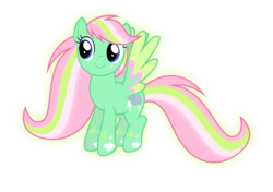 Size: 3771x2655 | Tagged: safe, artist:xebck, oc, oc only, oc:pending storm, pegasus, pony, colored wings, commission, high res, multicolored hair, multicolored wings, rainbow hair, rainbow power, rainbow power-ified, rainbow tail, rainbow wings, simple background, solo, transparent background, vector, wings