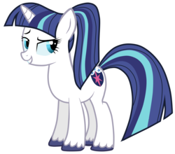 Size: 5000x4396 | Tagged: safe, artist:henx125, artist:jennieoo, edit, shining armor, pony, unicorn, g4, absurd resolution, female, gleaming shield, mare, ponytail, rule 63, show accurate, simple background, solo, transparent background, unshorn fetlocks, vector