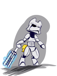 Size: 1500x2000 | Tagged: safe, artist:helloiamyourfriend, artist:yourfriendsalamisalamander, fn-2199, ponified, spoilers for another series, star wars, star wars: the force awakens, stormtrooper, tr-8r