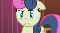 Size: 1920x1080 | Tagged: safe, screencap, bon bon, sweetie drops, earth pony, pony, g4, slice of life (episode), bon bon is not amused, bon bon is not sure what to think, female, mare, solo