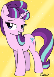 Size: 651x917 | Tagged: safe, artist:paintbrushswirls, starlight glimmer, g4, bedroom eyes, female, solo, trace