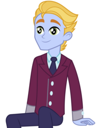 Size: 3000x3875 | Tagged: safe, artist:ambassad0r, lemonade blues, human, equestria girls, g4, my little pony equestria girls: friendship games, background human, high res, male, simple background, solo, transparent background, vector